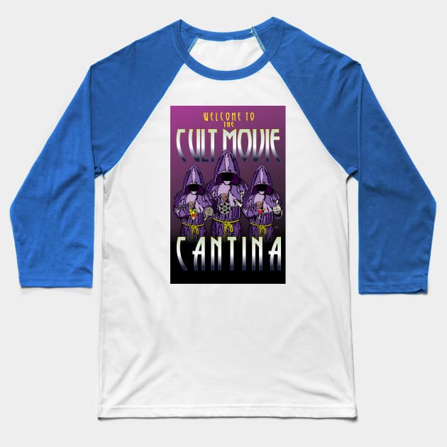 Cult Movie Cantina Poster (2019) Baseball T-Shirt by Scotty White